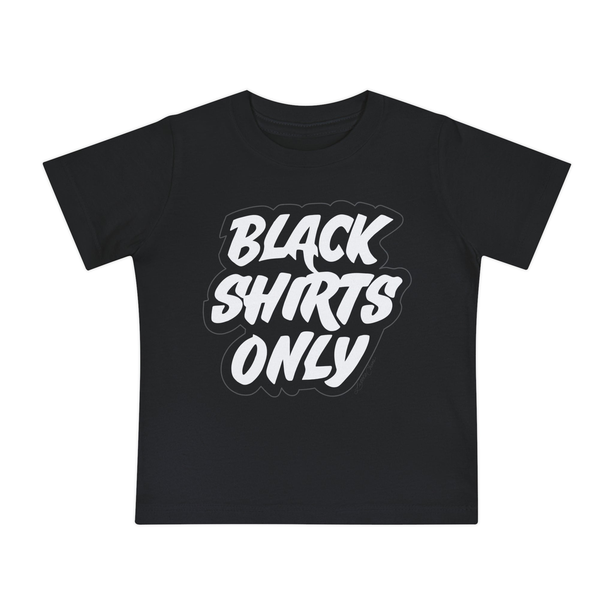 Black Shirts Only Baby Tee