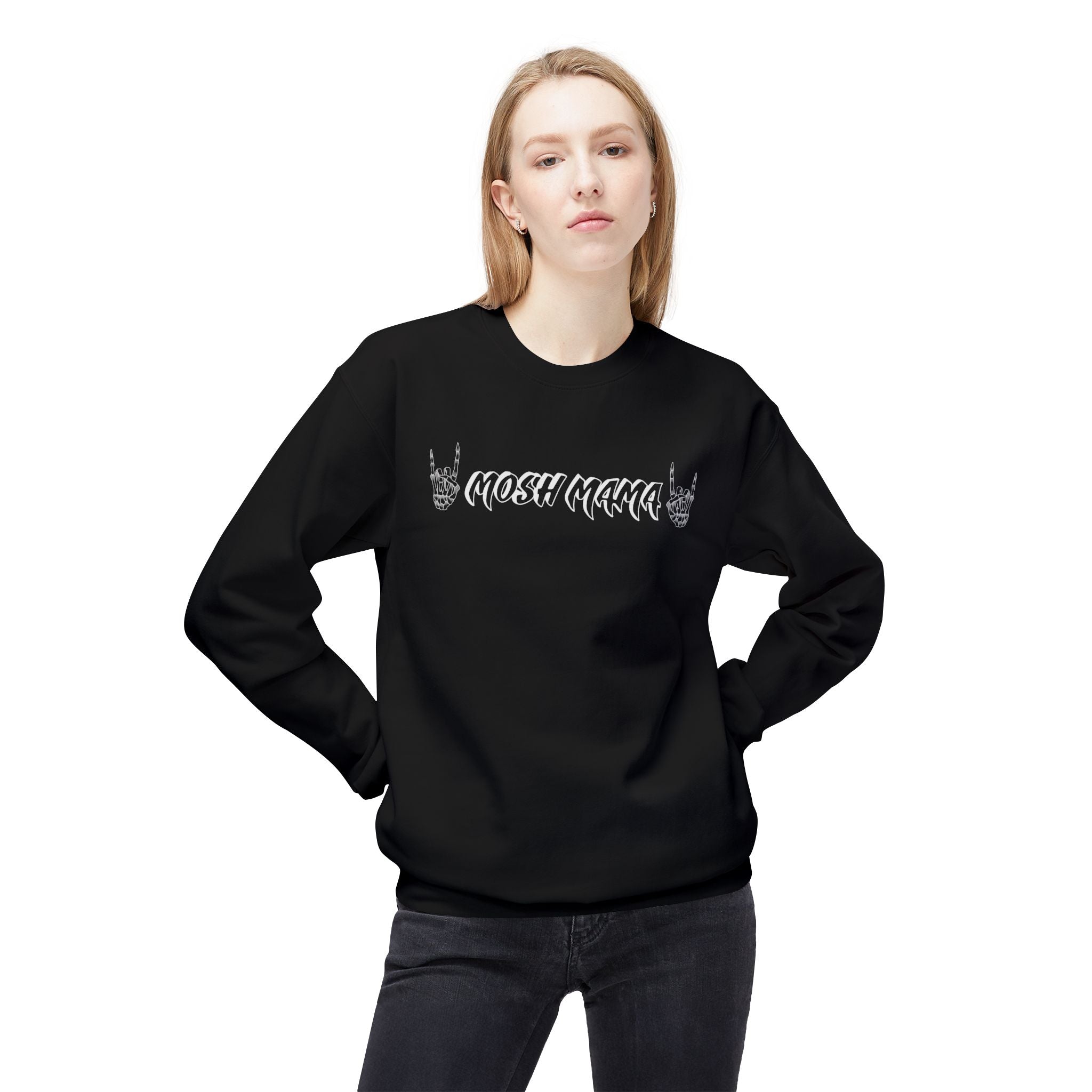 Mosh Mama Midweight Softstyle Fleece Crewneck Sweatshirt