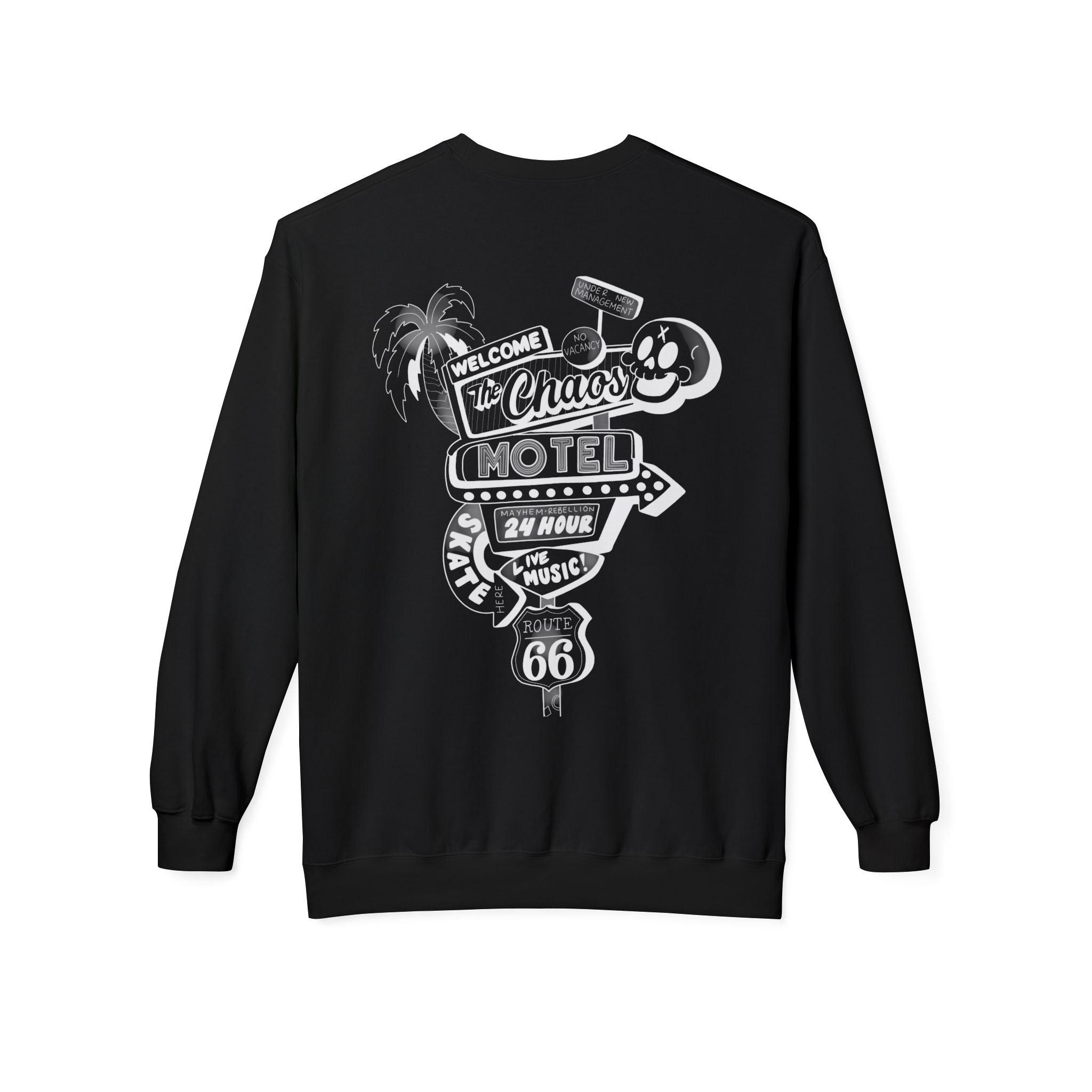 Chaos Motel Unisex Midweight Softstyle Fleece Crewneck Sweatshirt