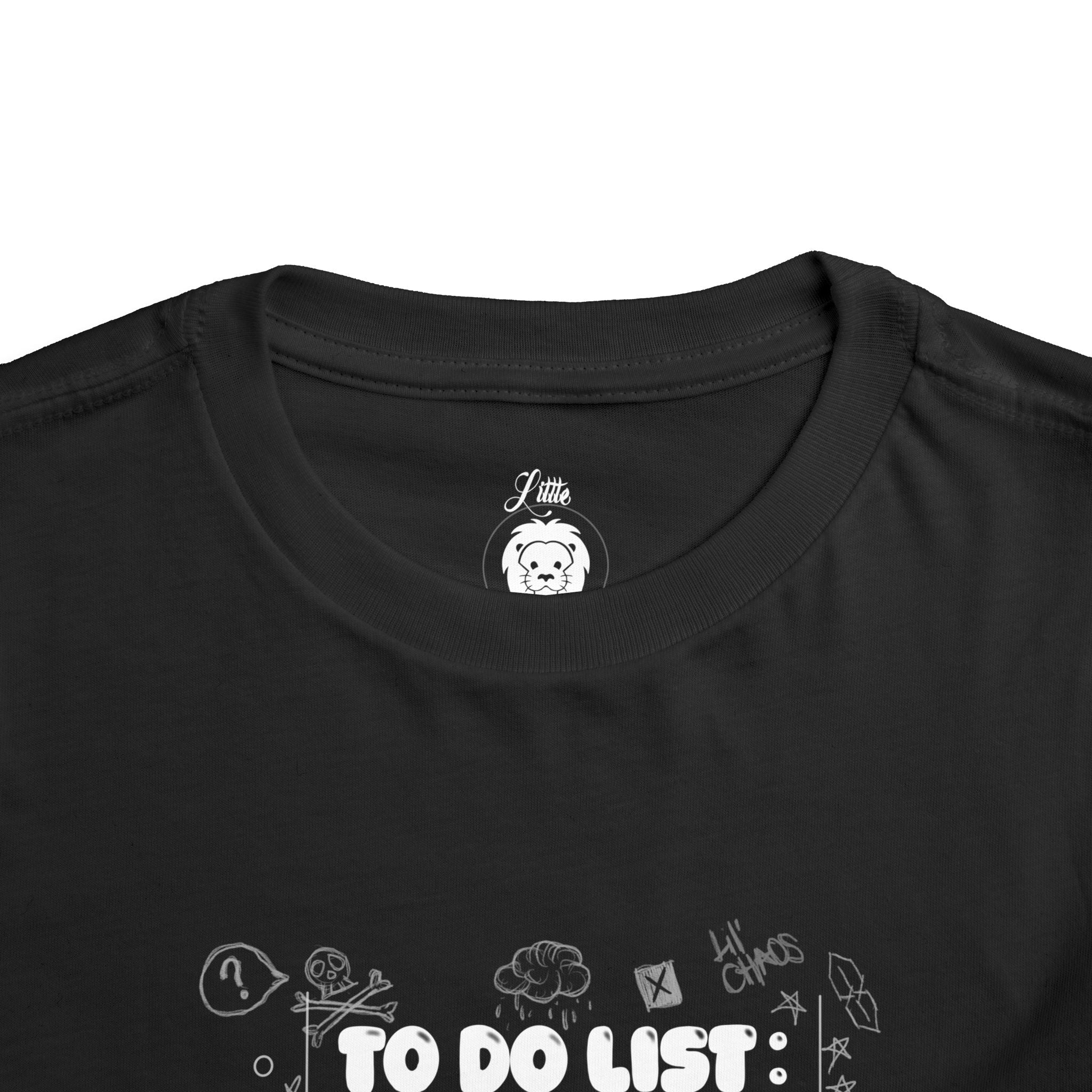 To Do List Toddler Short Sleeve Tee
