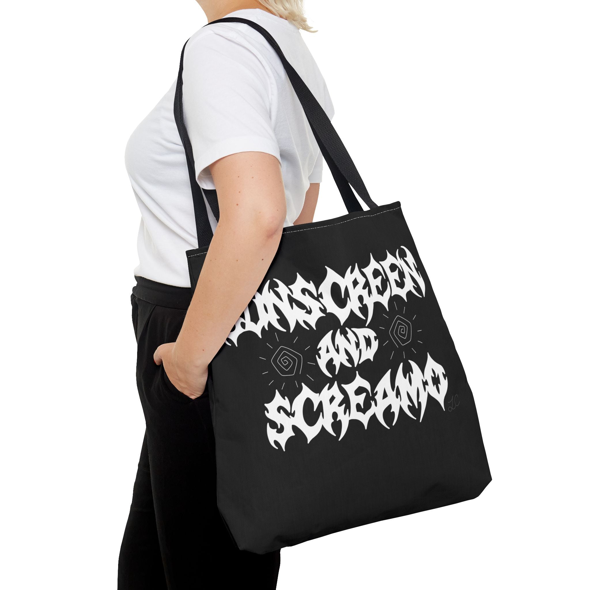 Sunscreen and Screamo Tote Bag