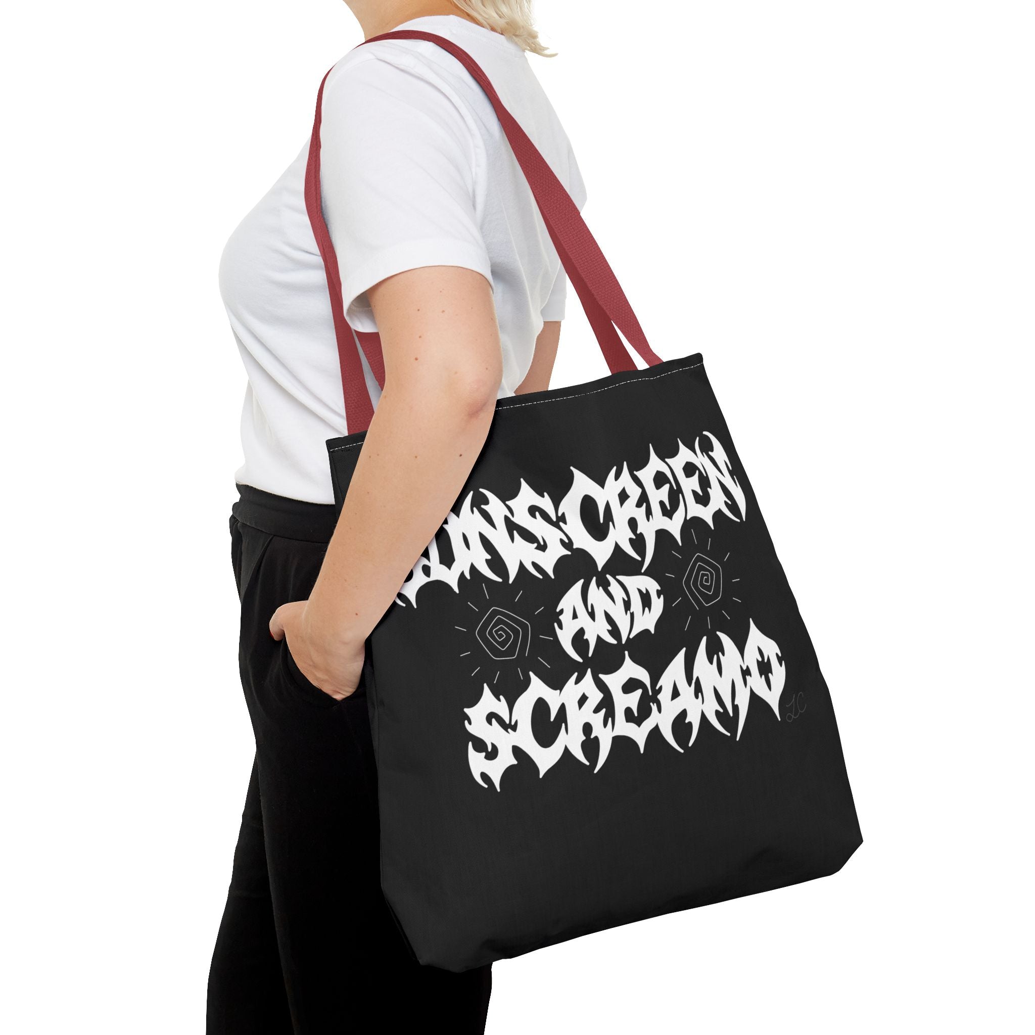 Sunscreen and Screamo Tote Bag