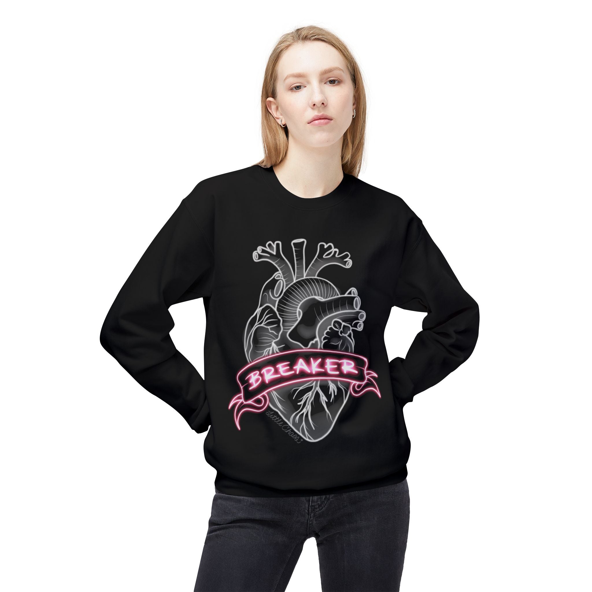 Heart Breaker Unisex Midweight Softstyle Fleece Crewneck Sweatshirt