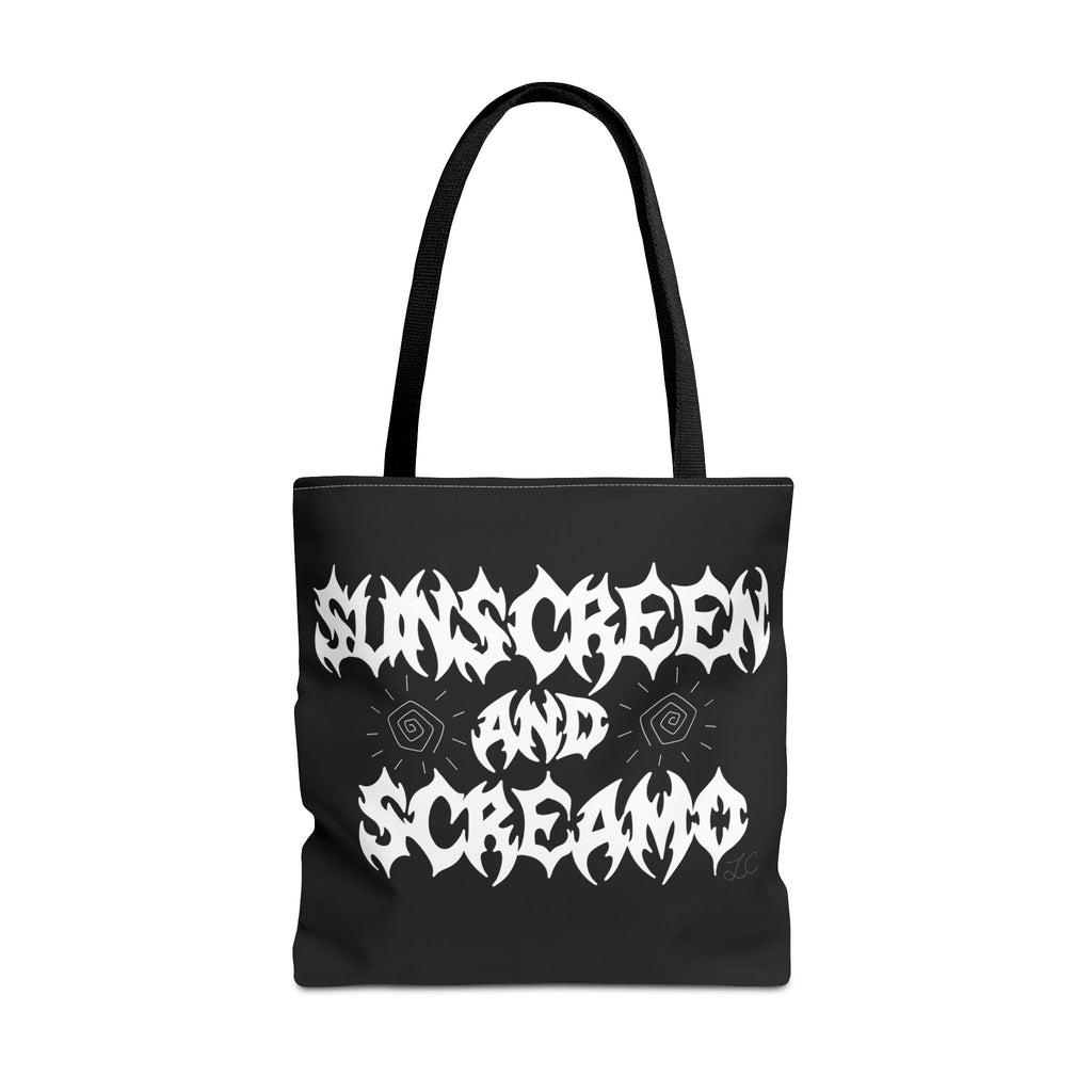 Sunscreen and Screamo Tote Bag