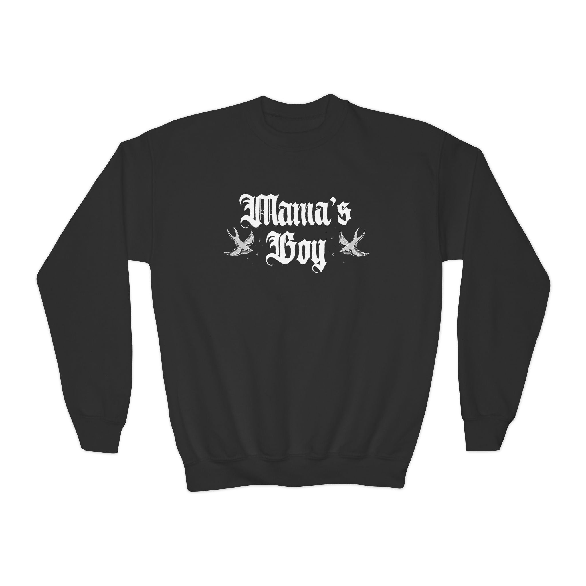 Mama's Boy Bird Youth Crewneck Sweatshirt