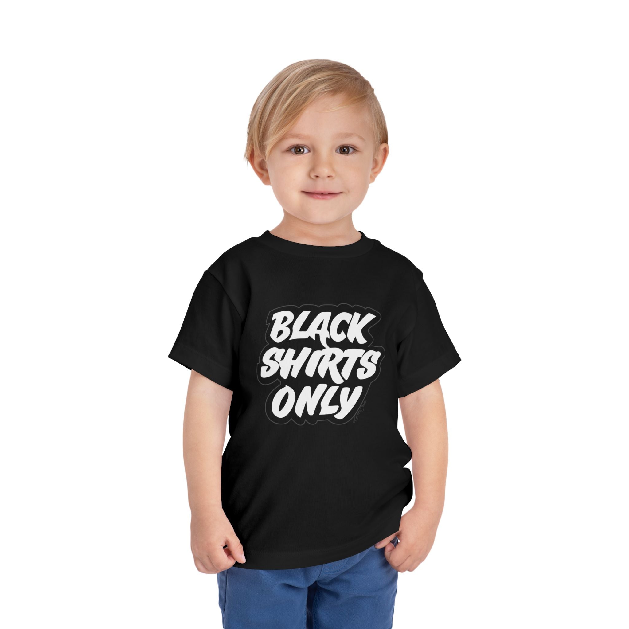 Black Shirts Only Toddler Short Sleeve Tee