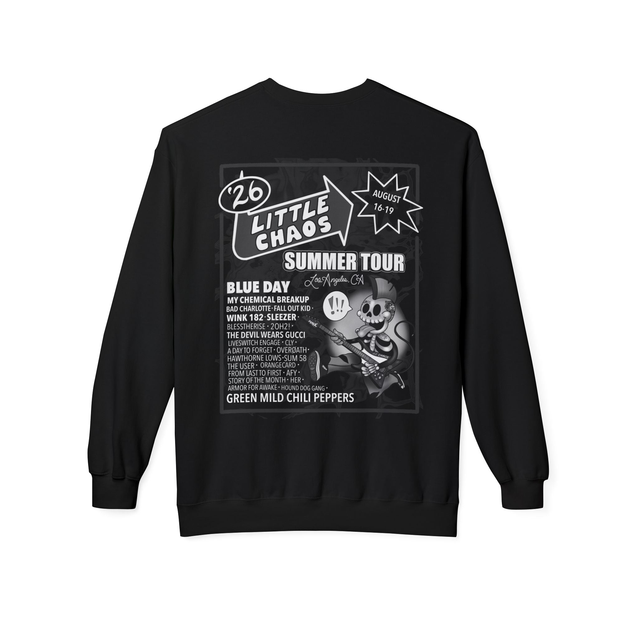 Summer Tour Midweight Softstyle Fleece Crewneck Sweatshirt