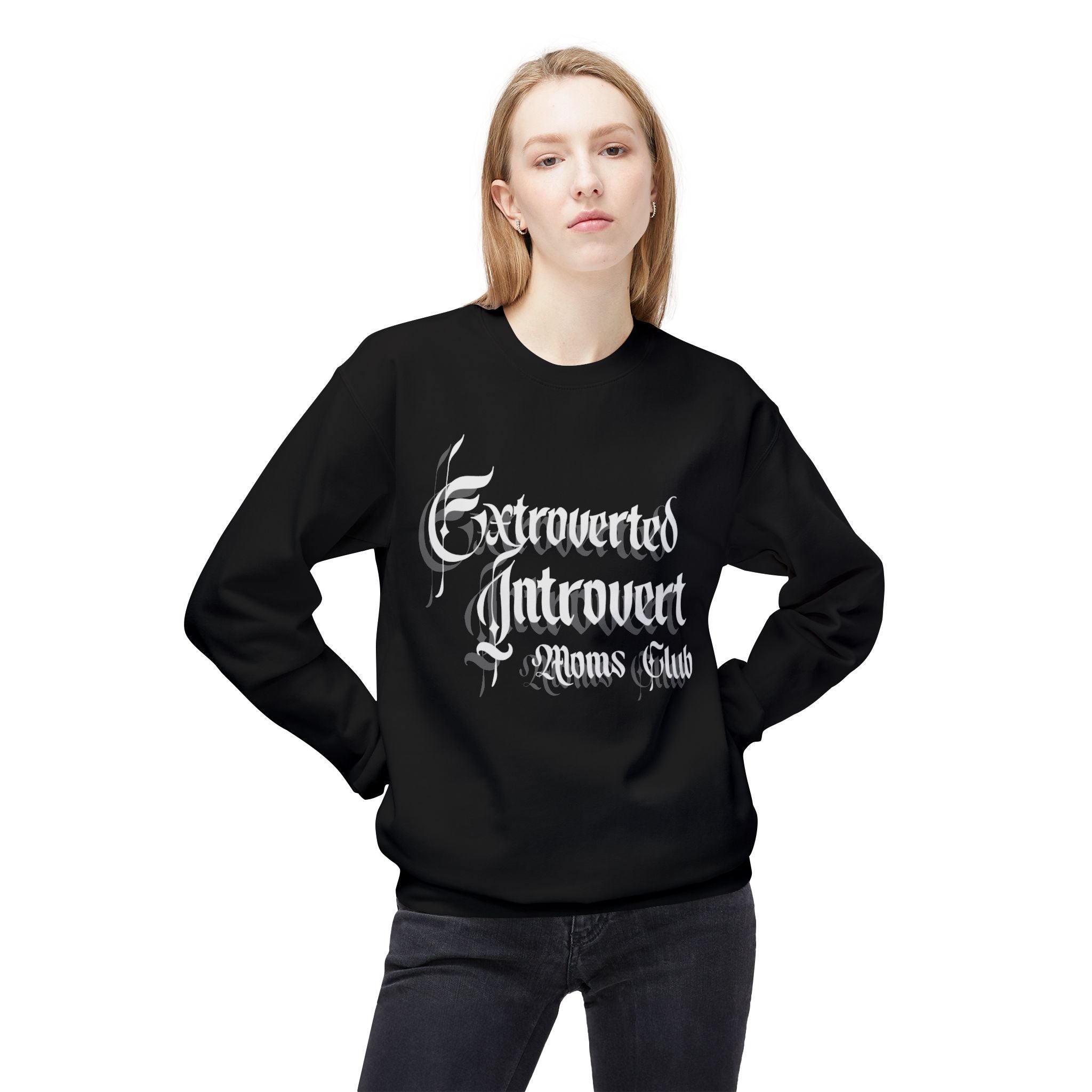 Extroverted Introvert Midweight Softstyle Fleece Crewneck Sweatshirt