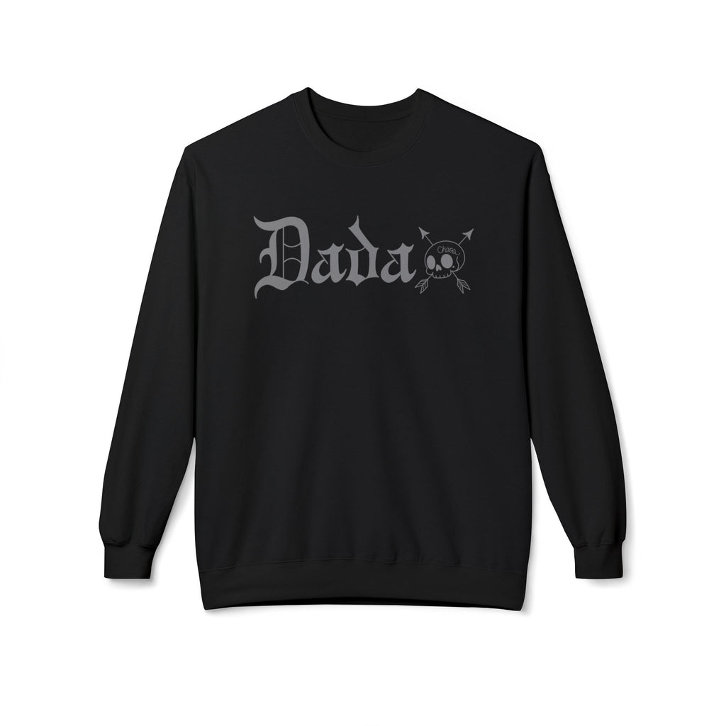 Dada Skull Unisex Midweight Softstyle Fleece Crewneck Sweatshirt