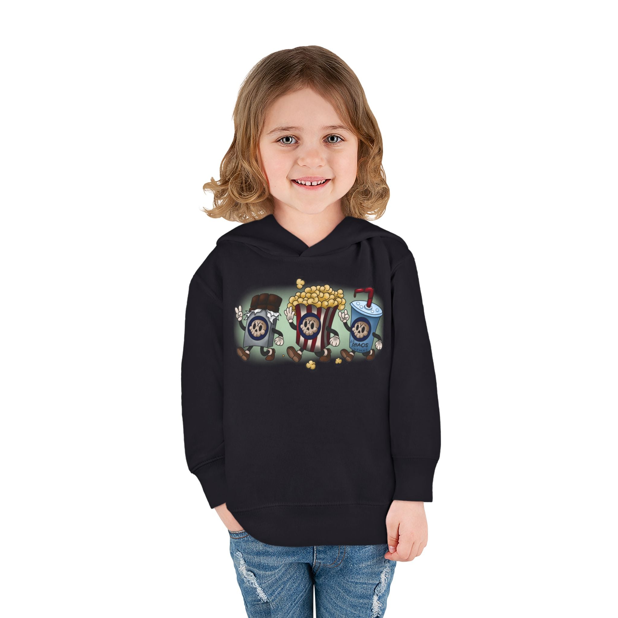 Cinema Chaos Toddler Pullover Fleece Hoodie