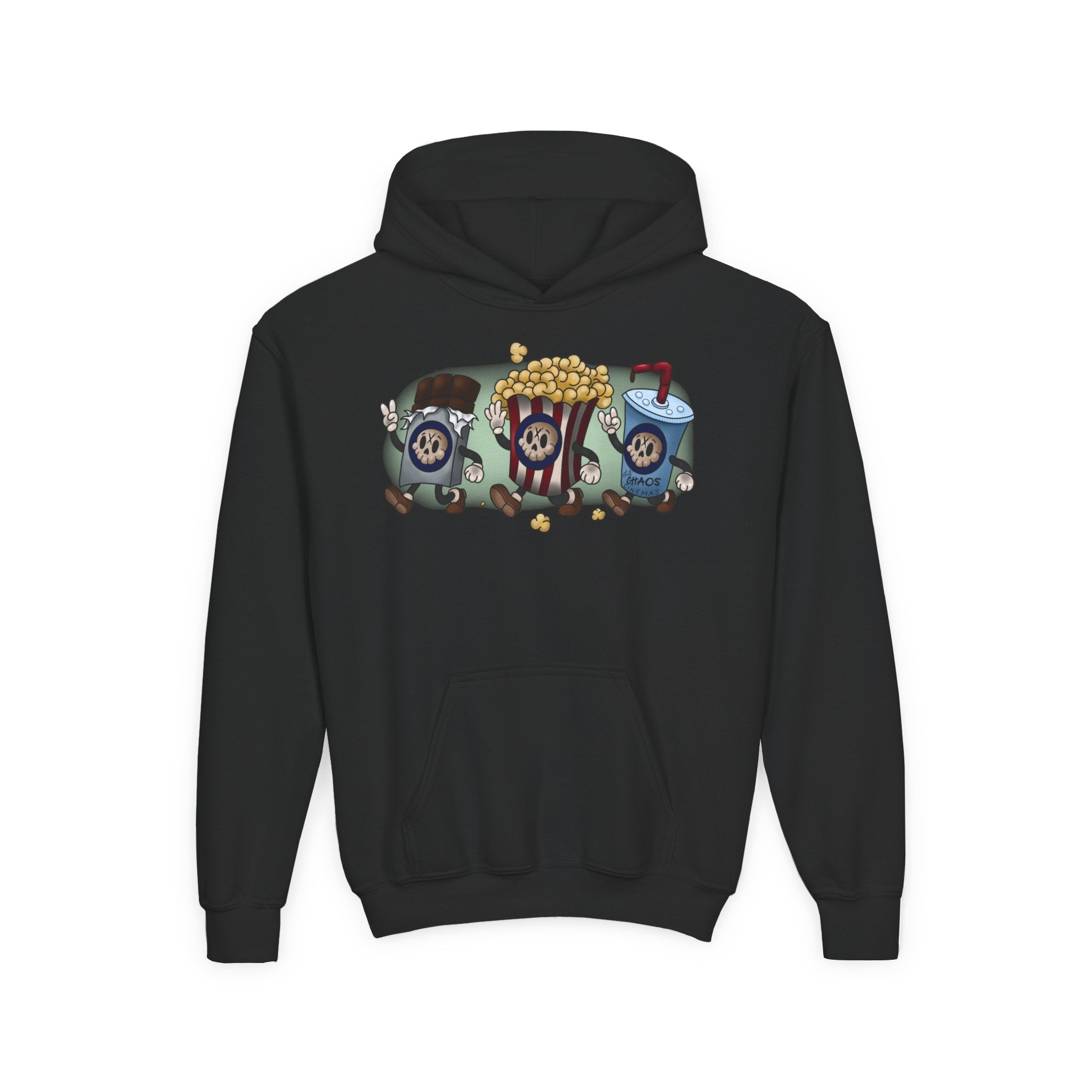 Cinema Chaos Youth Heavy Blend Hooded Sweatshirt