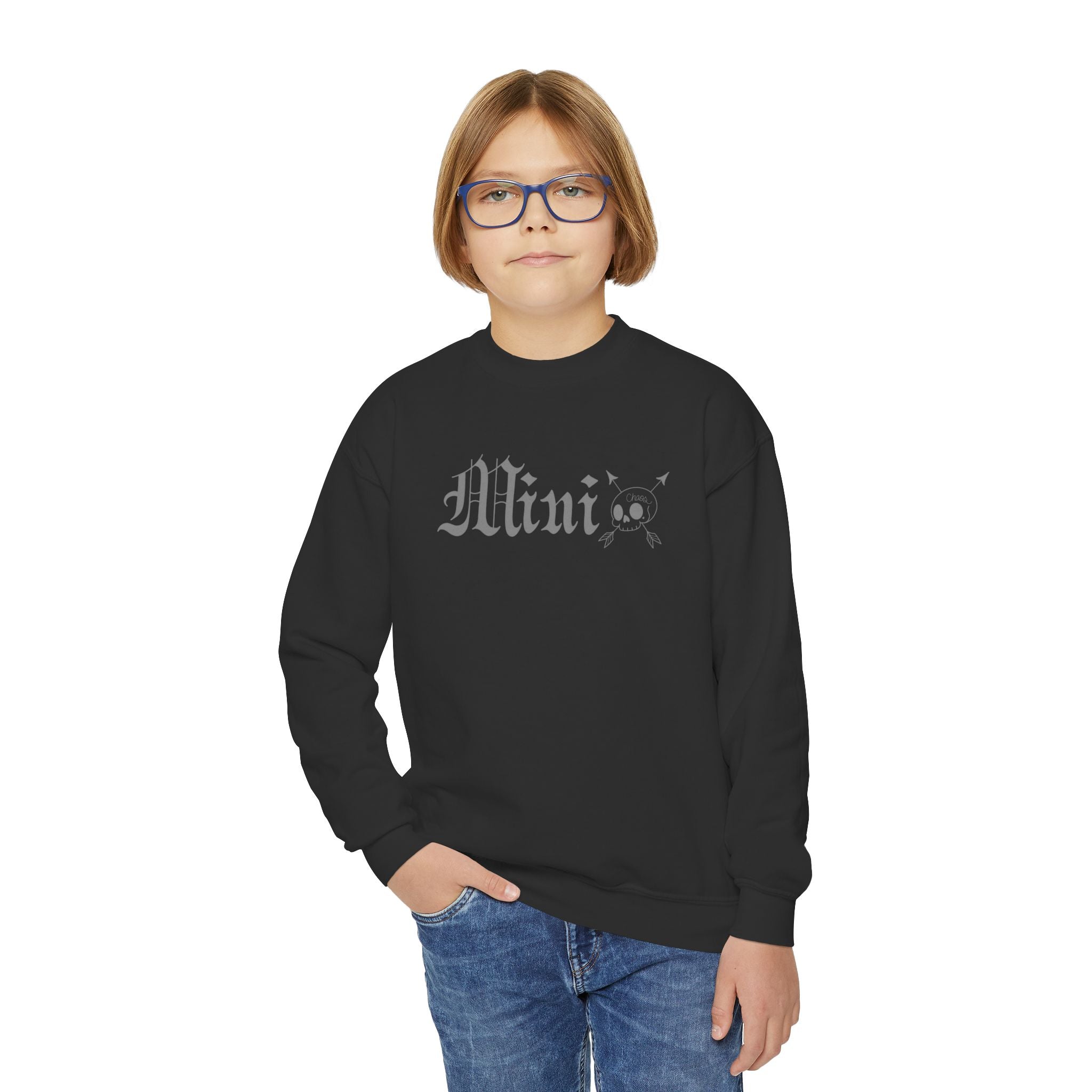 Mini Skull Youth Crewneck Sweatshirt