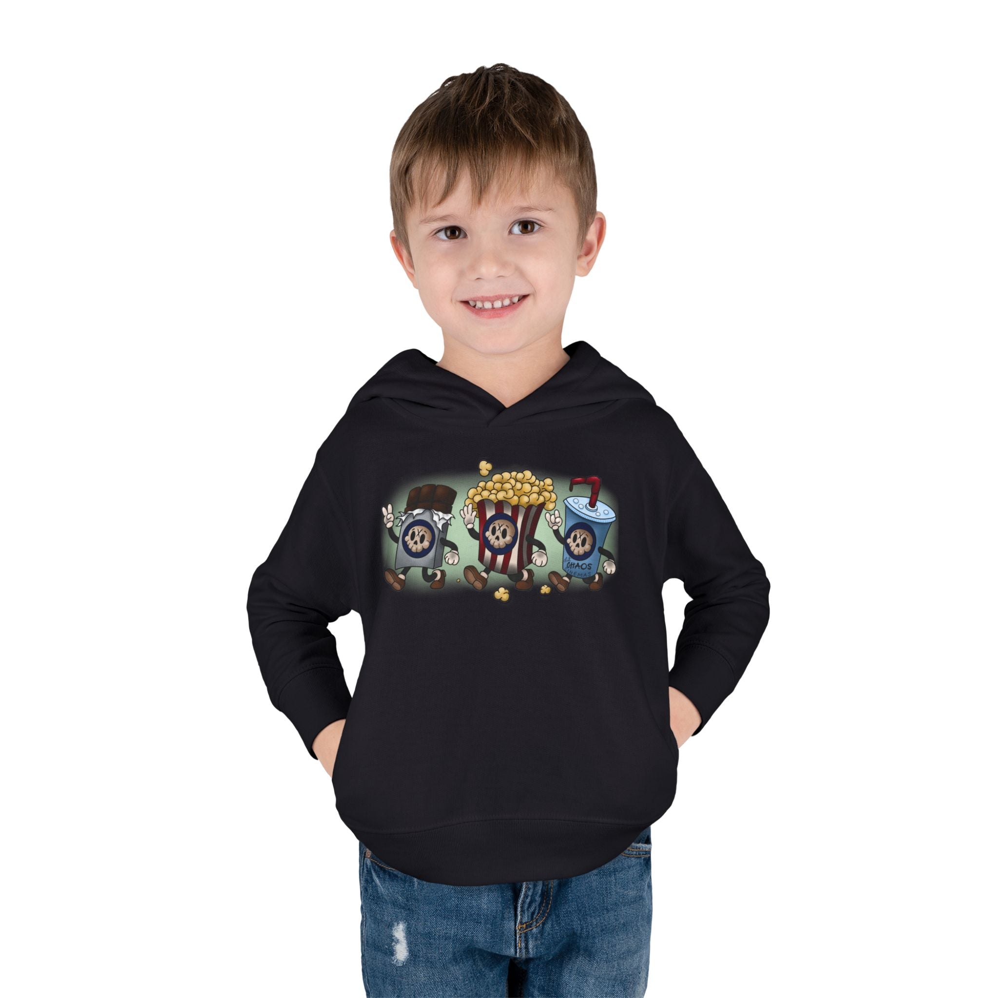 Cinema Chaos Toddler Pullover Fleece Hoodie