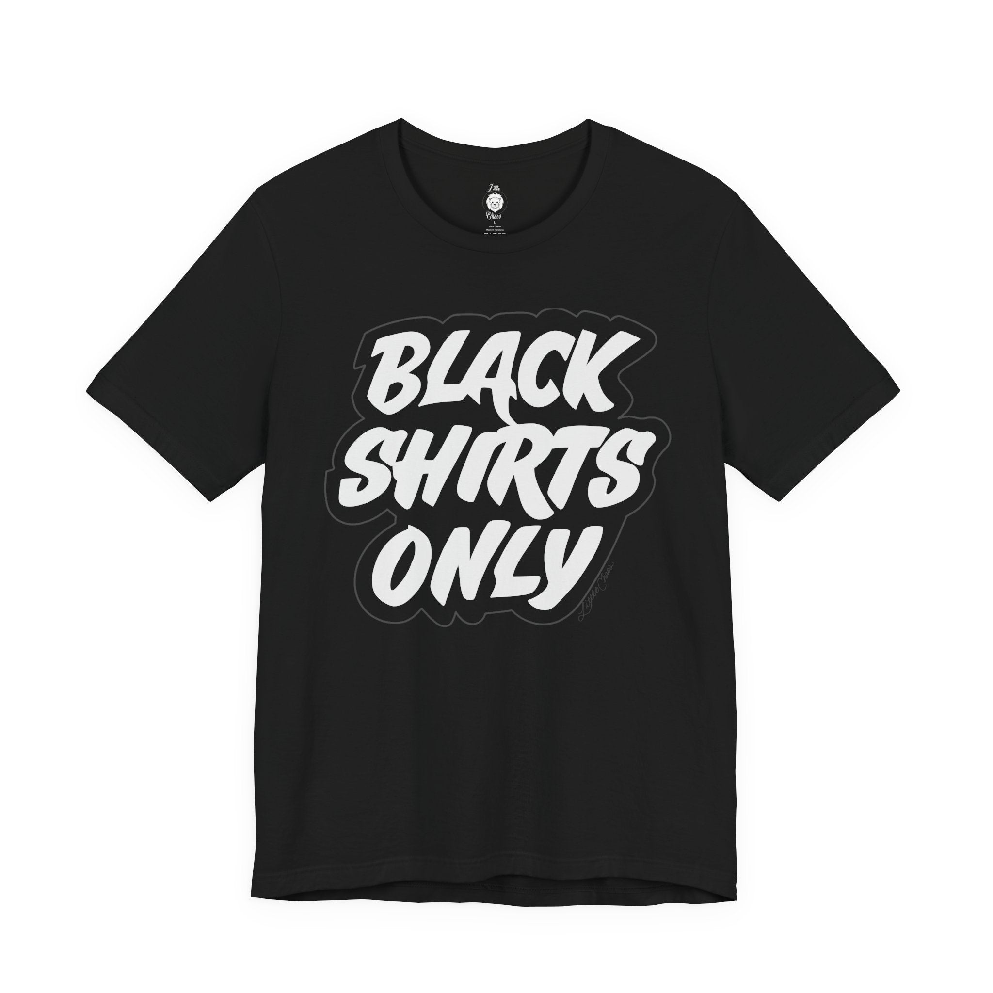 Black Shirts Only Adult Tee (Bella Canvas)