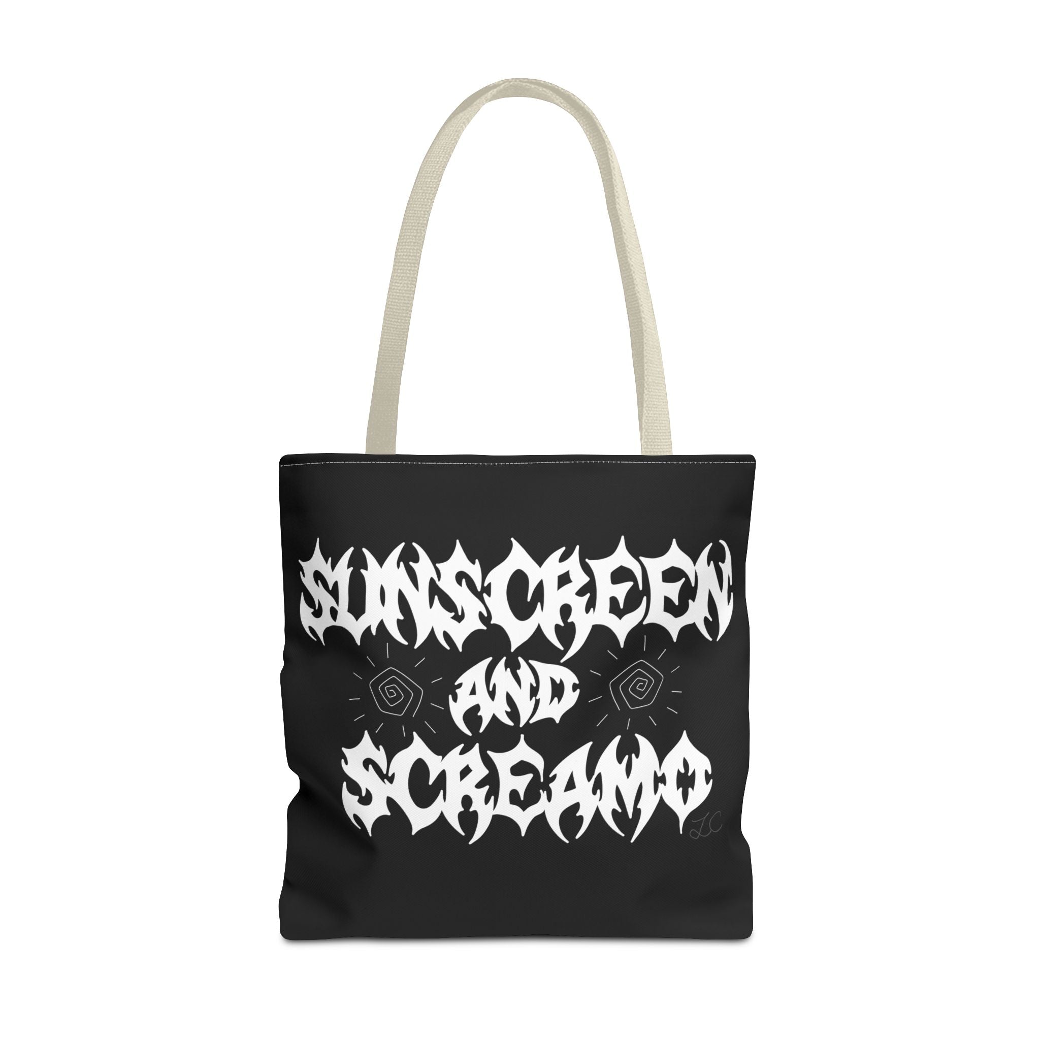 Sunscreen and Screamo Tote Bag