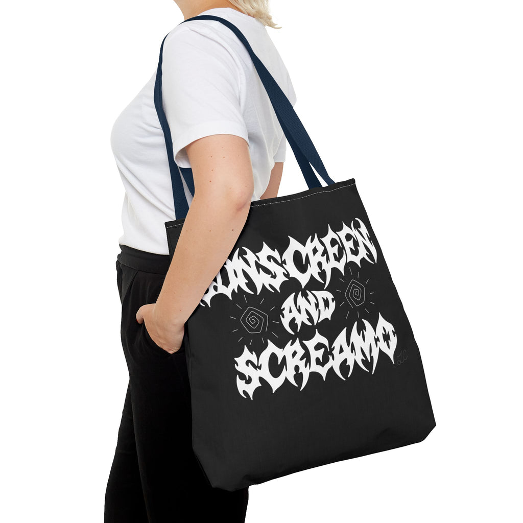 Sunscreen and Screamo Tote Bag