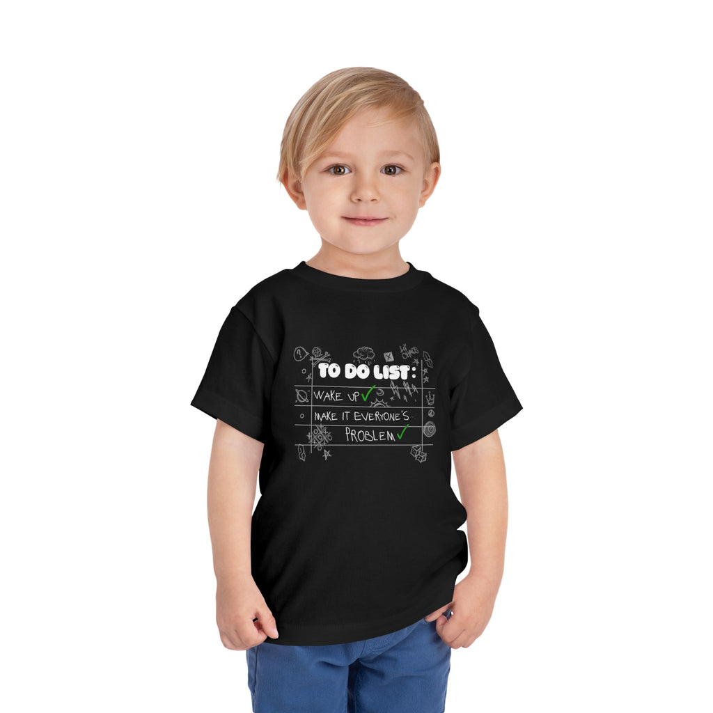 To Do List Toddler Short Sleeve Tee