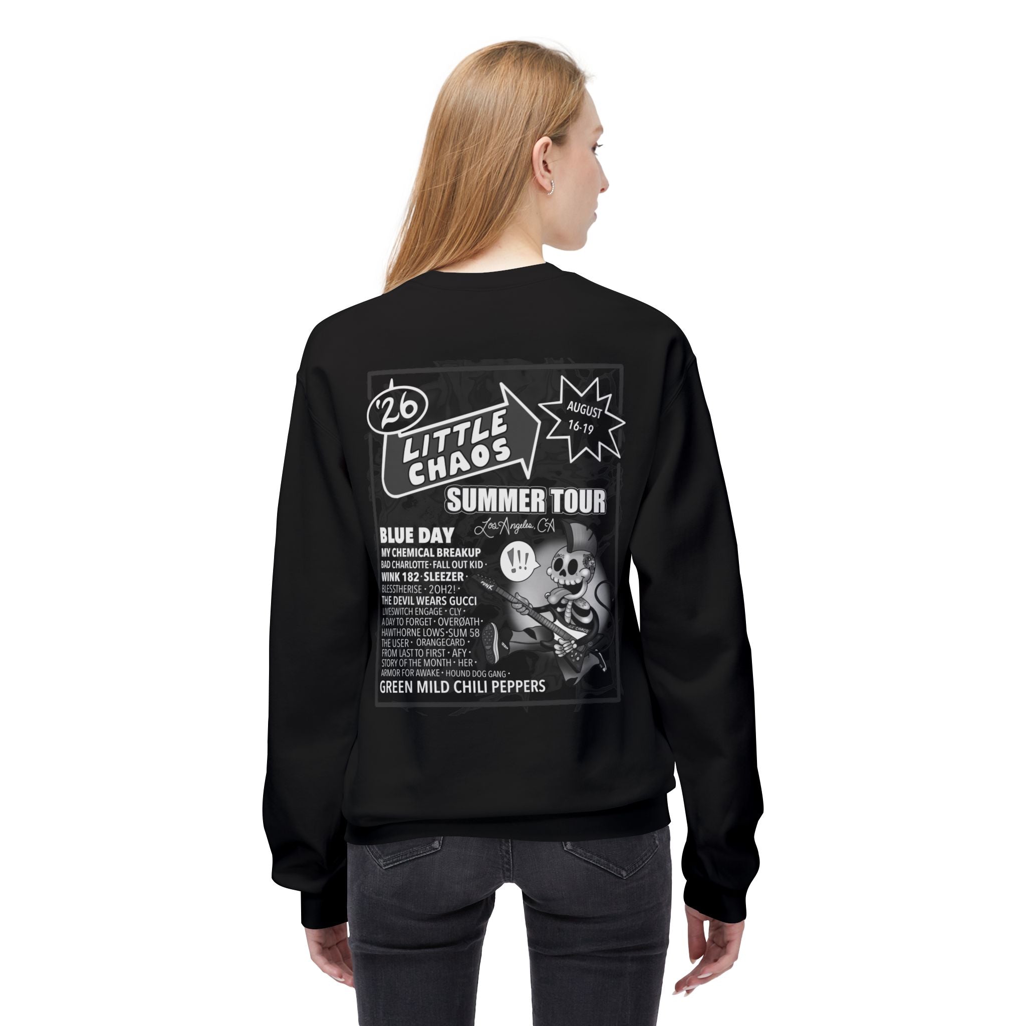 Summer Tour Midweight Softstyle Fleece Crewneck Sweatshirt