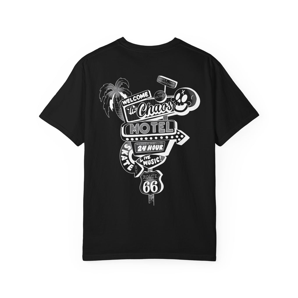 Chaos Motel Adult Tee (Comfort Colors-Loose Fit)