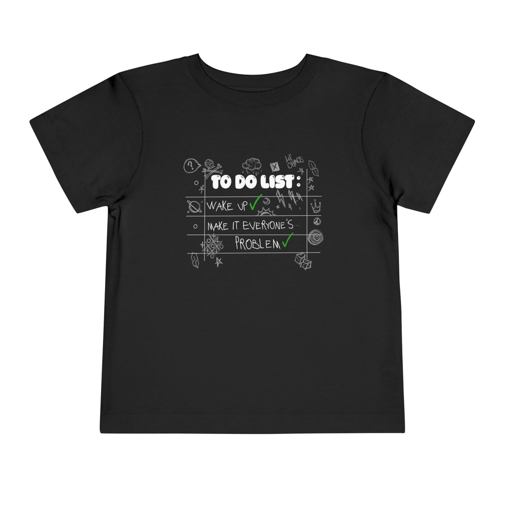 To Do List Toddler Short Sleeve Tee