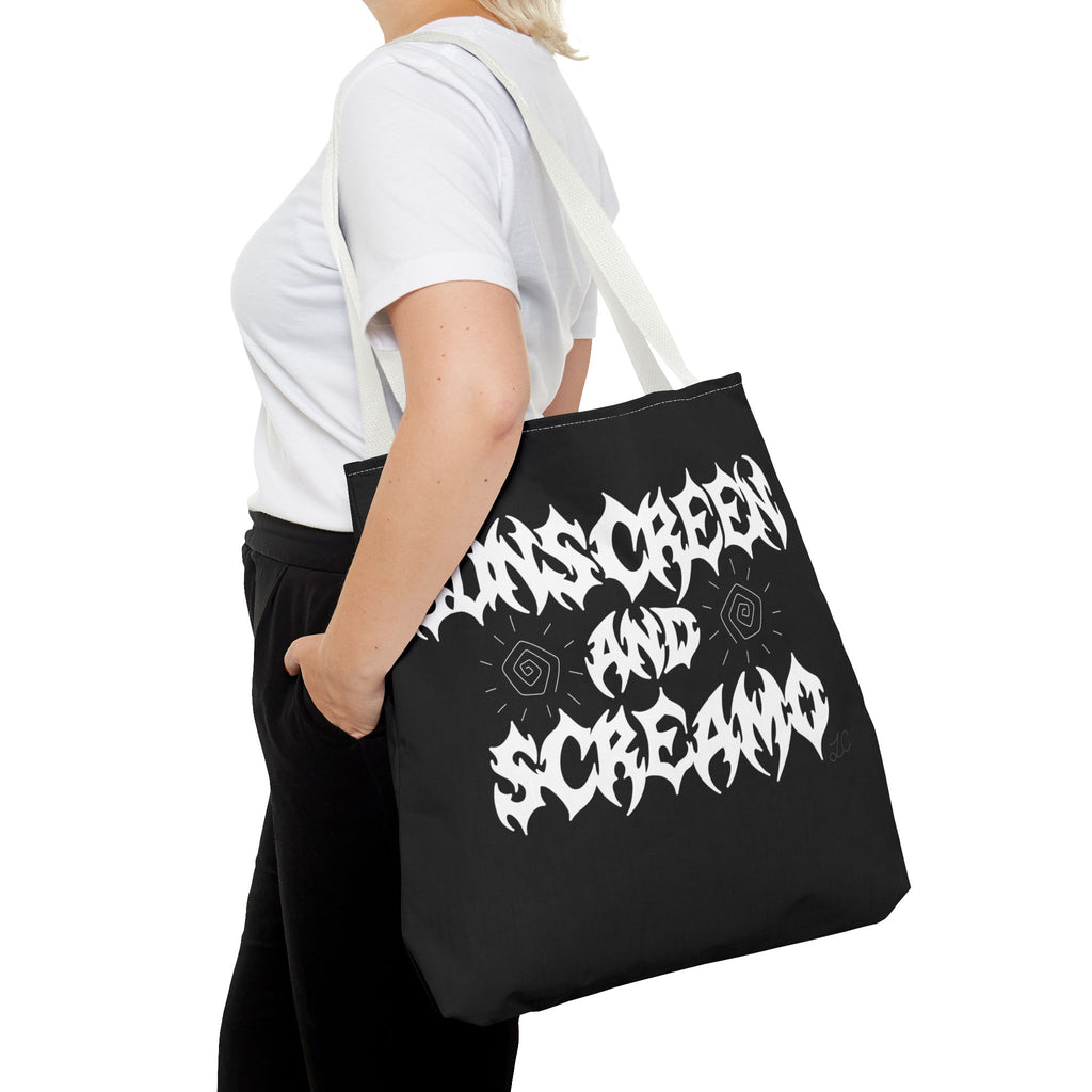 Sunscreen and Screamo Tote Bag